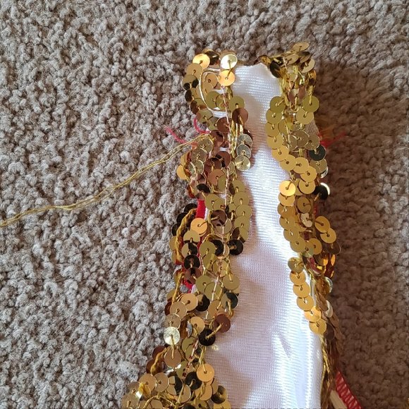 Children's Cheer Leader Majorette Halloween Dance costume dress boot covers - Picture 8 of 11